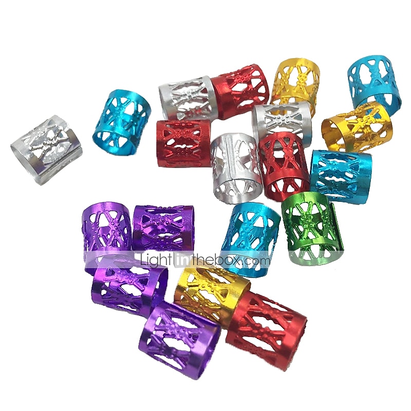 Parykk Tilbehør Legering Fletteperler 30 pcs Halloween / Sport & Utendørs / Fest / aften Klassisk Blandet Farge Gylden Sølv / Forlovelsesfest / Cocktailfest / Skoleball / Maskerade 2025 - $6.99 –P1