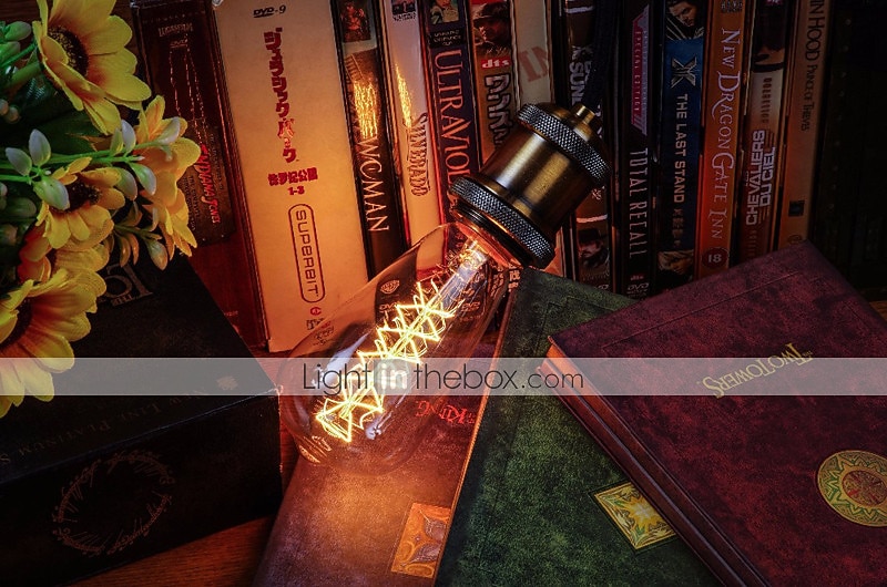 5 τμχ 60w vintage λαμπτήρας πυρακτώσεως edison e26 e27 ρυθμιζόμενος διακοσμητικός αντικέ λαμπτήρας πυρακτώσεως για εσωτερικούς χώρους επιτοίχια φωτιστικά οροφής πορτοκαλί ζεστό 220-240v 2025 - $24.99 –P2