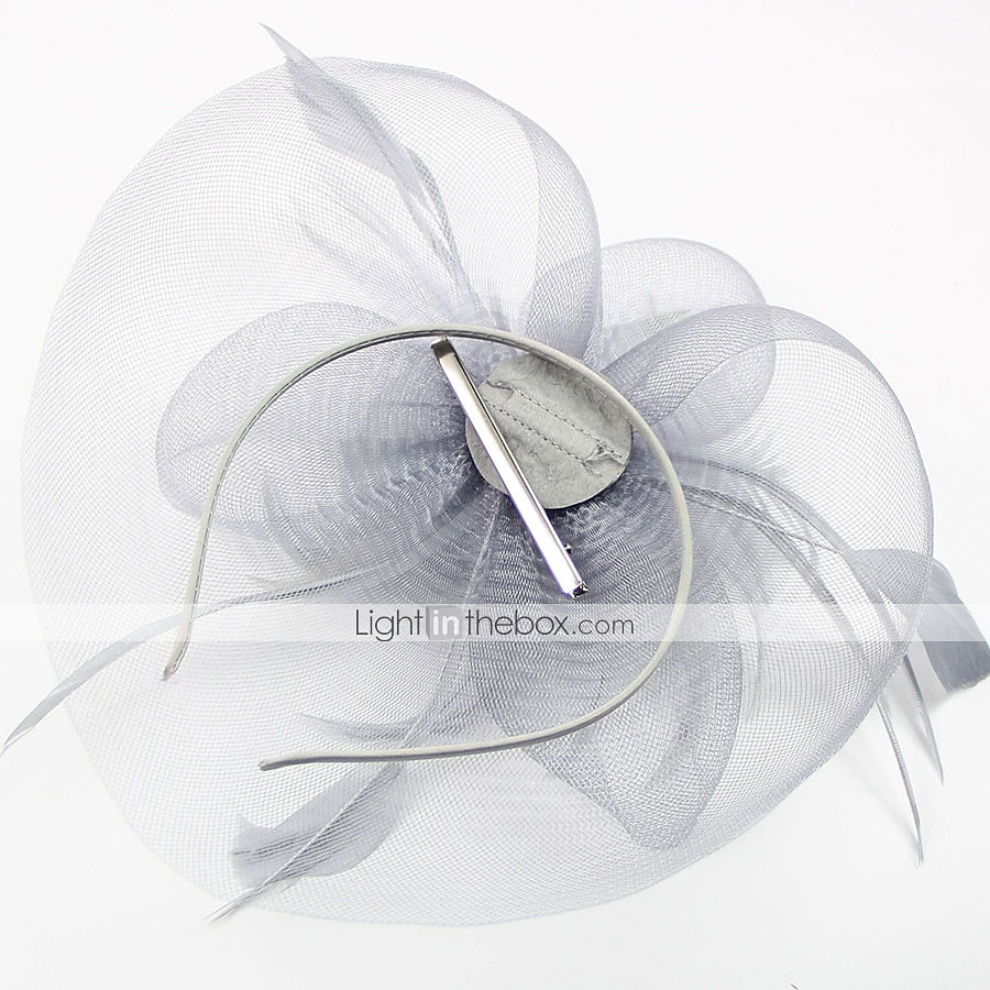 Cappello derby Kentucky con fascinator in tulle/piume e copricapo da matrimonio/occasione speciale/corsa di cavalli in 1 pezzo del 2025 a $8.99 –P8