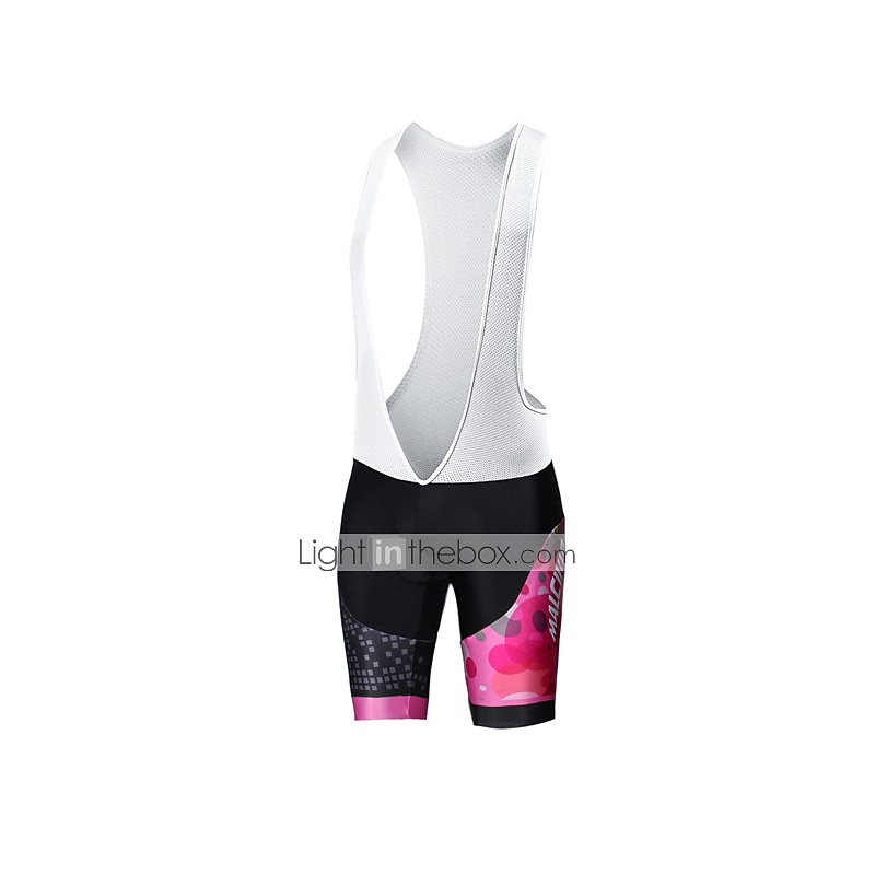 Malciklo Femme Manches Courtes Maillot et Cuissard Avec Bretelles Velo Cyclisme Eté Elasthanne Lycra Polyester Rose + Blanc Violet Jaune Géométrique Britannique Grandes Tailles Vélo Maillot Collants de 2025 ? $41.99 –P5
