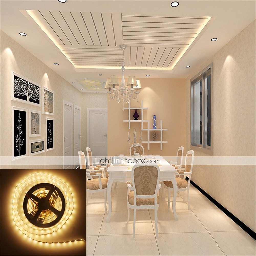 10m 32.8ft led bande lumière étanche rétro-éclairage vacances fête décor smd5050 600leds blanc chaud rouge jaune bleu vert dc 12v de 2025 ? $34.99 –P2