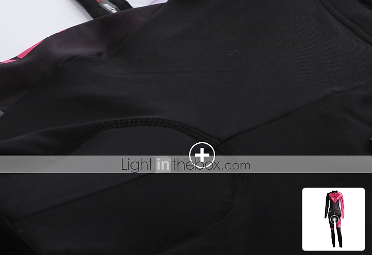 Malciklo Femme Manches Longues Maillot et Cuissard Long Velo Cyclisme Hiver Toison Velours Lycra Violet Jaune Rouge Britannique Grandes Tailles Vélo Maillot Collant à Bretelles / Corsaire Bretelles de 2025 ? $56.99 –P15