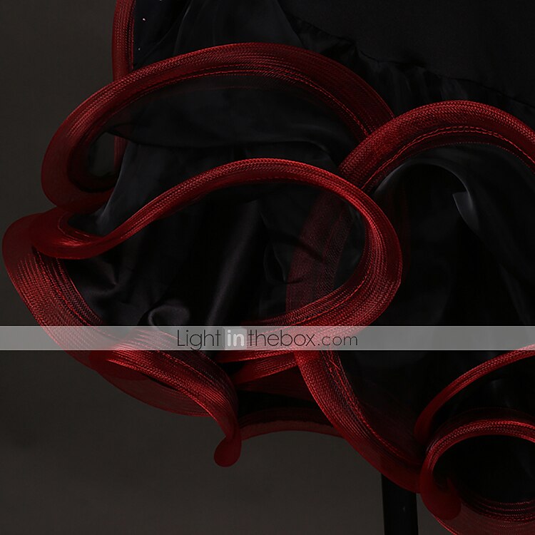 tánc salsa latin tánc ruha kristályok / strassz női edzés előadás hosszú ujjú spandex organza 2025 - $115.99 –P6
