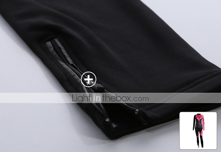 Malciklo Femme Manches Longues Maillot et Cuissard Long Velo Cyclisme Hiver Toison Velours Lycra Violet Jaune Rouge Britannique Grandes Tailles Vélo Maillot Collant à Bretelles / Corsaire Bretelles de 2025 ? $56.99 –P16