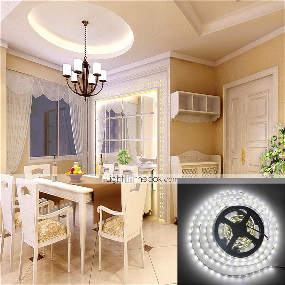 10m 32.8ft led bande lumière étanche rétro-éclairage vacances fête décor smd5050 600leds blanc chaud rouge jaune bleu vert dc 12v de 2025 ? $34.99 –P1
