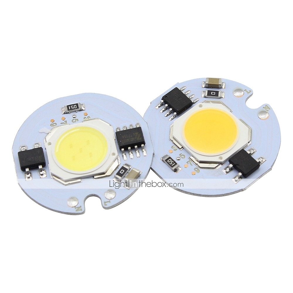 1 db 3w-os diy led lámpa smd cob chip gyöngy smart ic 220v barkácsoláshoz reflektorhoz spotlámpa hideg fehér meleg fehér 3000k 6000k 2025 - $4.99 –P3