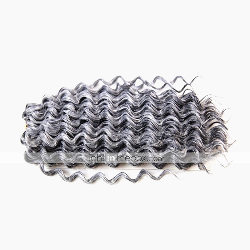 Trecce per capelli a crochet Molto ondulata Trecce a scatola Biondo Borgogna Ramato Capelli sintetici 14 pollice Capelli intrecciati 3 pezzi / pacco del 2025 a $21.99 –P5