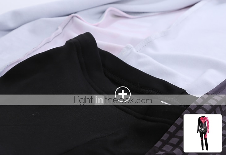 Malciklo Femme Manches Longues Maillot et Cuissard Long Velo Cyclisme Hiver Toison Velours Lycra Violet Jaune Rouge Britannique Grandes Tailles Vélo Maillot Collant à Bretelles / Corsaire Bretelles de 2025 ? $56.99 –P14