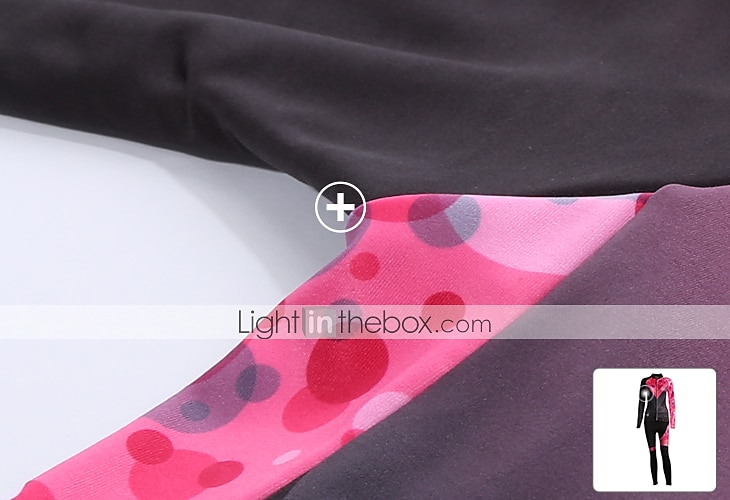 Malciklo Femme Manches Longues Maillot et Cuissard Long Velo Cyclisme Hiver Toison Velours Lycra Violet Jaune Rouge Britannique Grandes Tailles Vélo Maillot Collant à Bretelles / Corsaire Bretelles de 2025 ? $56.99 –P6