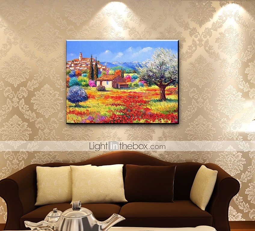 Hang-Ölgemälde Handgemalte Horizontal Landschaft Mediterran Ohne Innenrahmen (ohne Rahmen) 2025 - $183.99 –P1