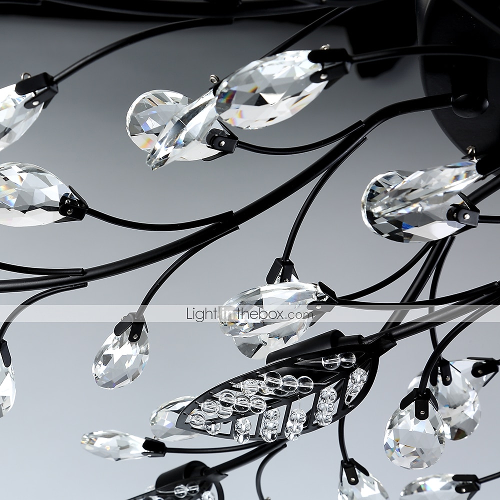 15 fényes 90 cm-es mennyezeti lámpák led kristály süllyeszthető lámpák fém festett kivitel elegáns és modern 200-240v / 110-120v virágmintás 2025 - $366.49 –P5