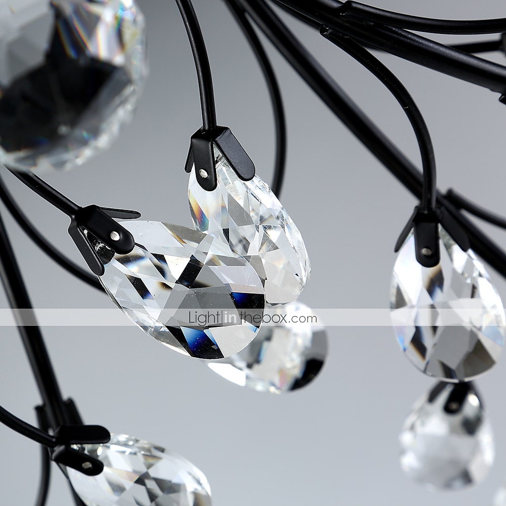 15 fényes 90 cm-es mennyezeti lámpák led kristály süllyeszthető lámpák fém festett kivitel elegáns és modern 200-240v / 110-120v virágmintás 2025 - $366.49 –P4