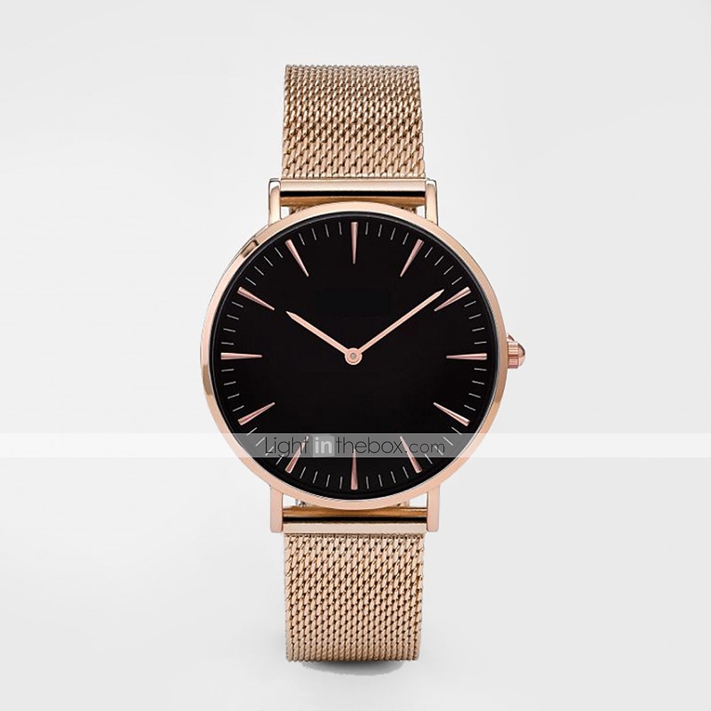 ساعة كواتز أنالوج النسائية الكلاسيكية الفاخرة ذات السوار الفولاذي الذهبي الوردي من العلامة التجارية الراقية، هدية مثالية لساعات المعصم النسائية 2026 - $18.99 –P5