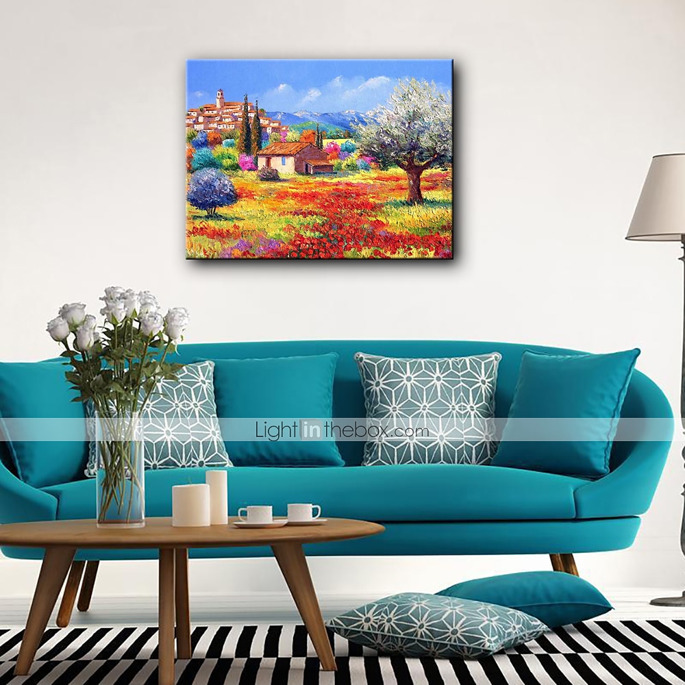 Hang-Ölgemälde Handgemalte Horizontal Landschaft Mediterran Ohne Innenrahmen (ohne Rahmen) 2025 - $183.99 –P4