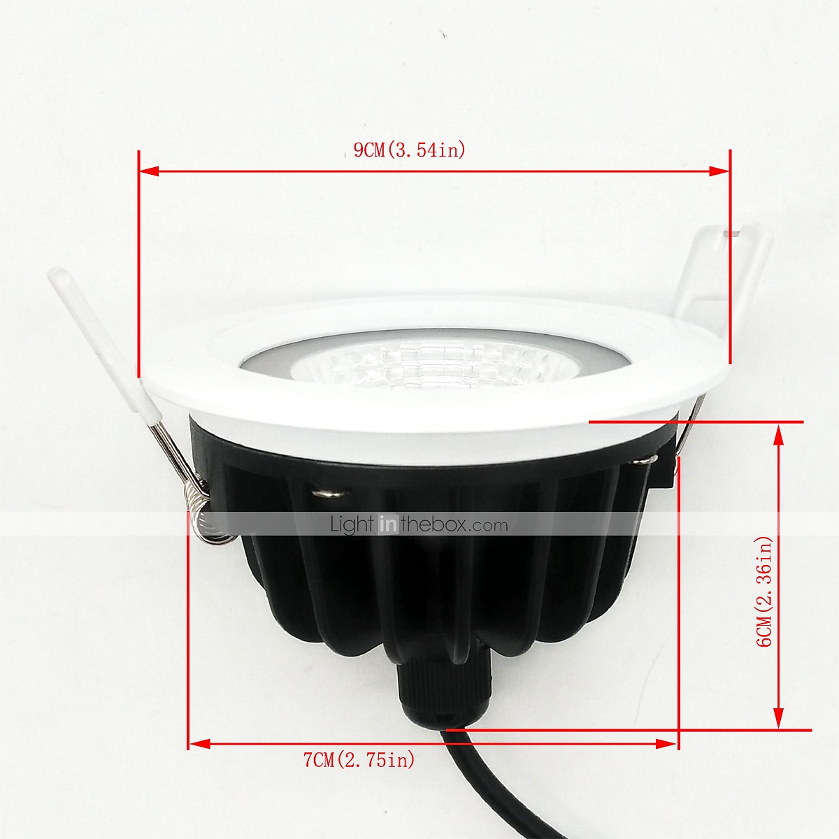 zdm 7w waterproof ip65 dimbaar 600-650lm wit rond cob led plafondlamp semi buiten koud wit / warm wit / ac110v / ac220v / ac12v 2026 - $30.99 –P2