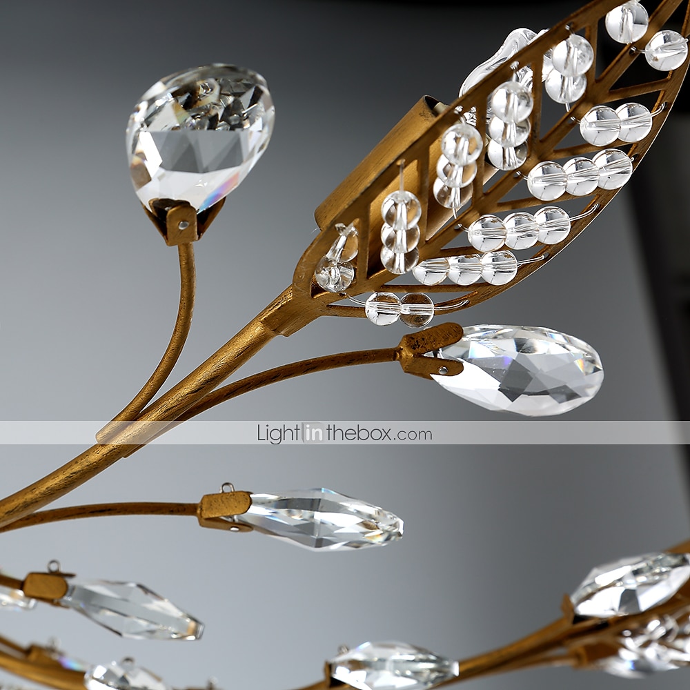 8 luzes de teto de 80 cm luzes de montagem embutida de cristal led acabamentos pintados de metal chique e moderno design artístico 200-240 v / 110-120 v / g9 de 2026 por $232.69 –P4