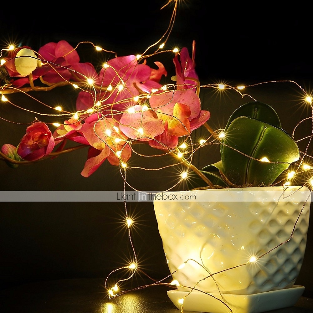 2m led fe string lys 100 stk 20 led kobbertråd lys flerfarget for fest ferie bryllup hjem fest soverom gave dekorasjon 2025 - $11.49 –P1