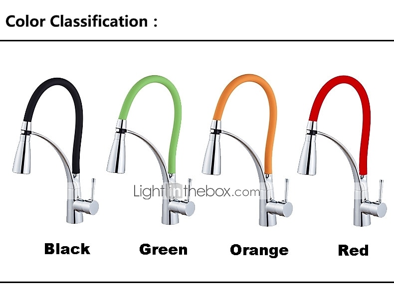 смеситель для кухни - современный / современный хром со светодиодной подсветкой / выдвижной / с выдвижным баком / из латуни 2026 - $145.99 –P1