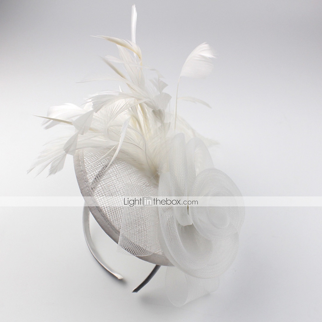 fjær / nettfascinatorer kentucky derby lue / blomster / hodeplagg med blomster 1 stk spesiell anledning / hesteveddeløp / damedag hodeplagg 2025 - $21.99 –P2
