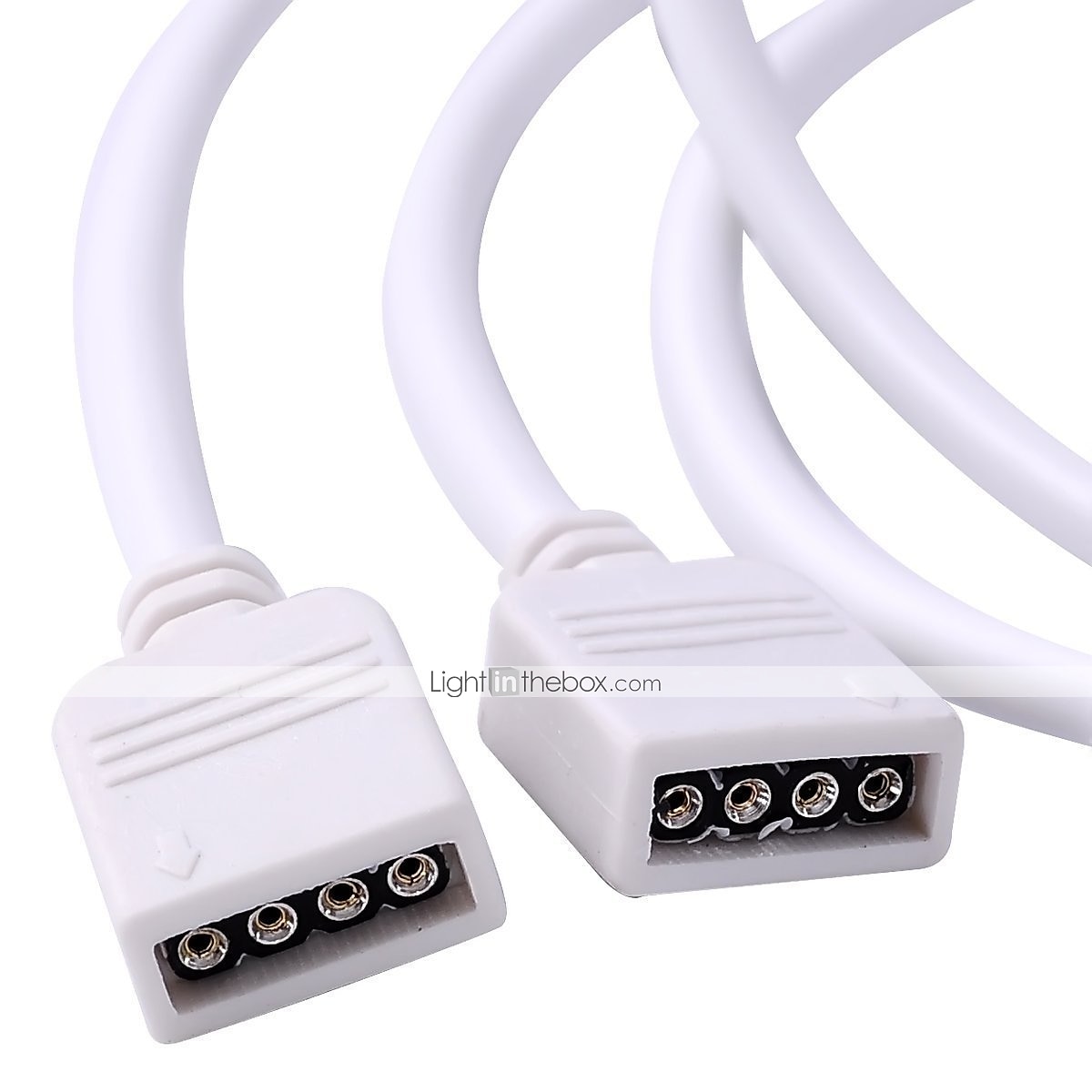 2 stk 4 pins rgb skjøtekabel led strip light diy koblingskabel for smd 5050 3528 2835 rgb 2m 6.6ft 2025 - $8.49 –P4
