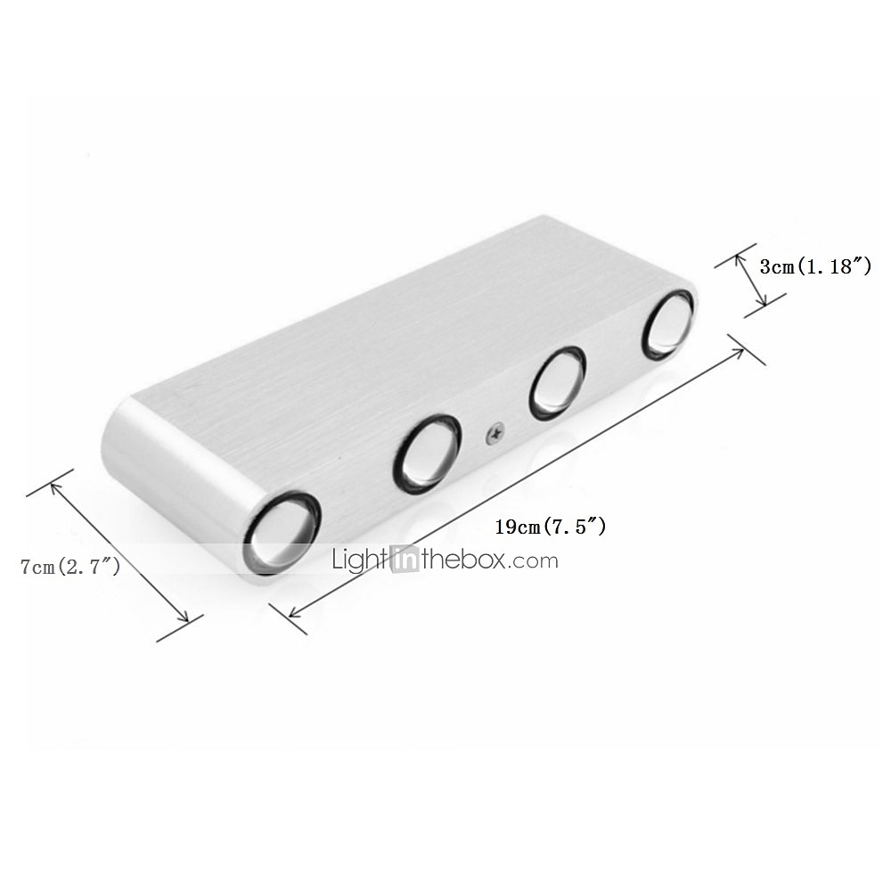 lightinthebox 8-lichts 19cm led-wandlamp moderne mini-stijl wandkandelaar binnen hal aluminium decoratieve wandlamp geïntegreerde lichtarmatuur verlichting 85-265v 8w 2026 - $28.99 –P1