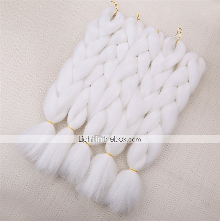 Trenzas de pelo de ganchillo Trenzas Jumbo Trenzas de caja Negro Marrón Oscuro Pelo sintético Larga Cabello para trenzas 6 piezas 3 piezas 1 PC 2025 - $13.99 -P3