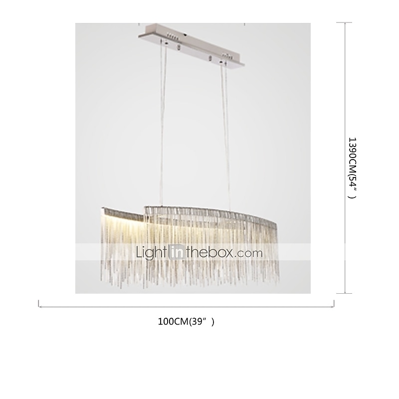 100 cm Multi-shade Bulb Included Chandelier Gold Pendant Light Metal Island Oil-rubbed Bronze Chic & Modern Luxury Firework 110-120V 220-240V 2025 - $249.99 –P11