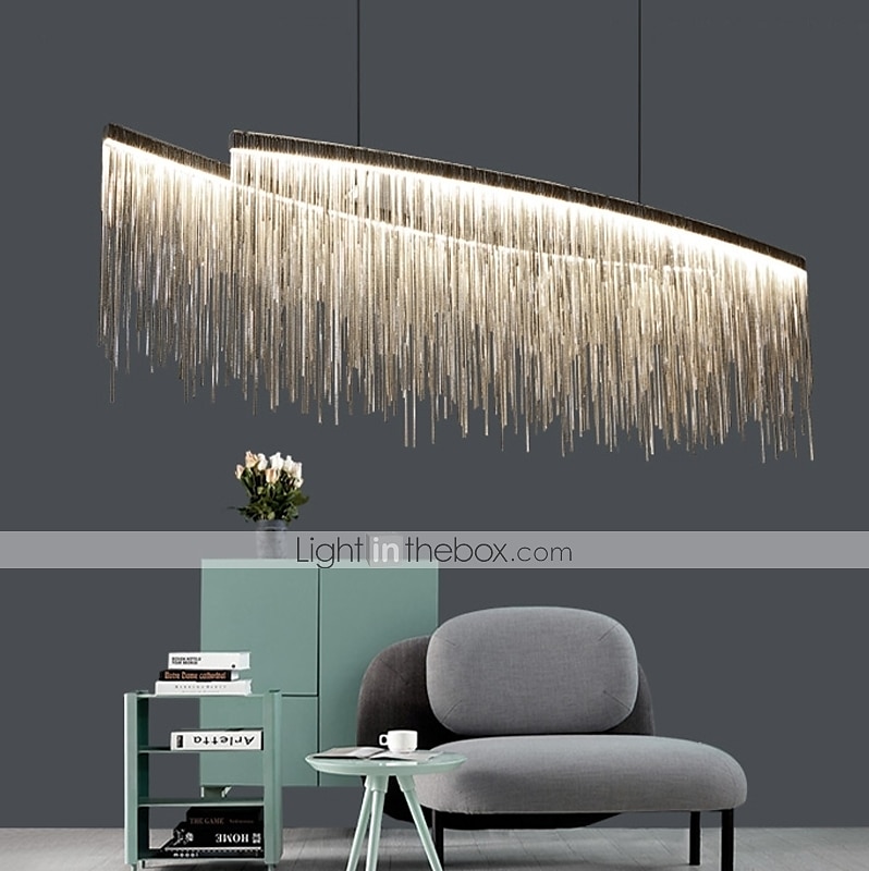 100 cm Multi-shade Bulb Included Chandelier Gold Pendant Light Metal Island Oil-rubbed Bronze Chic & Modern Luxury Firework 110-120V 220-240V 2025 - $249.99 –P12
