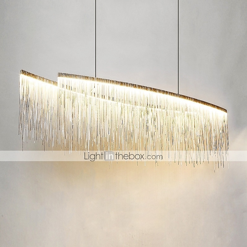100 cm Multi-shade Bulb Included Chandelier Gold Pendant Light Metal Island Oil-rubbed Bronze Chic & Modern Luxury Firework 110-120V 220-240V 2025 - $249.99 –P14
