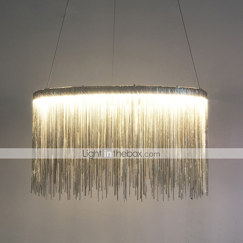 1-ljus 50 cm led taklampa designers ljuskrona guld lyx metall trumma krom modern samtida 110-120v 220-240v 2025 - $549.99 –P11