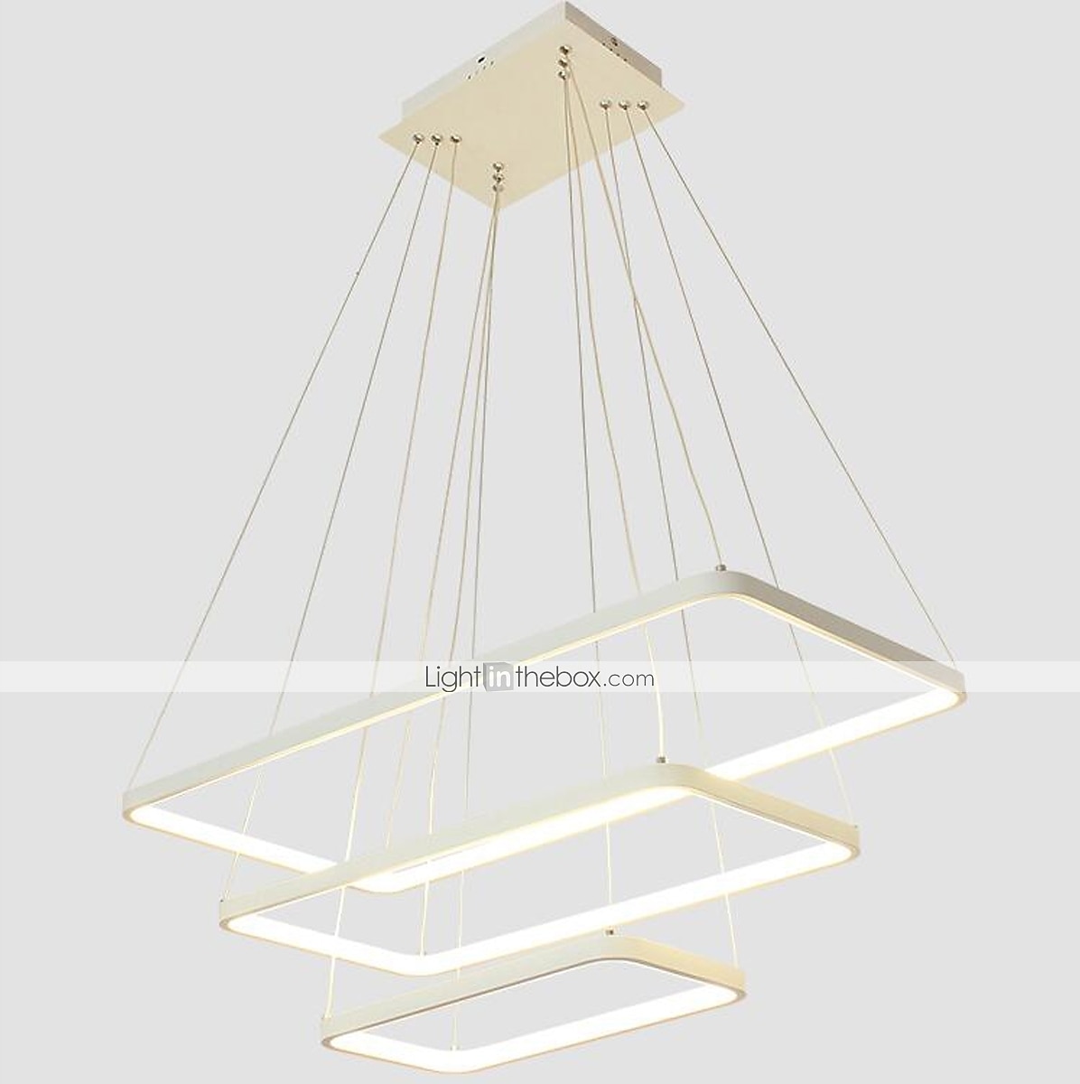 Подвесной светильник с регулируемой яркостью 80 см, светодиодный светильник геометрической формы, линейный, для гостиной, столовой, 110-120 В / 220-240 В 2026 - $299.99 –P7