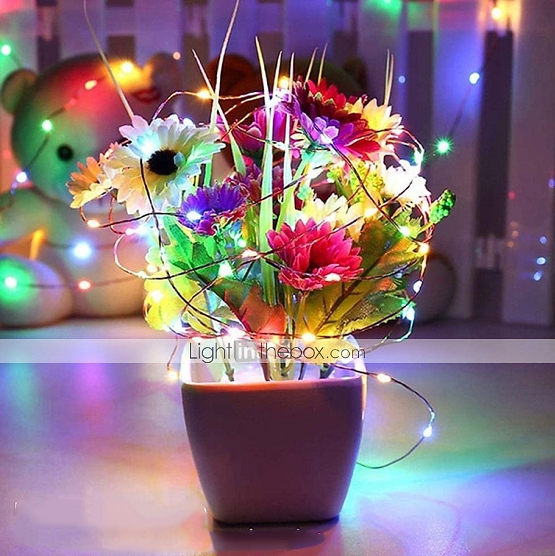 Elegante cadena de luces de 10 m para recepción de boda, fiesta, 100 led, resistente al agua, 4 unidades, 2 unidades, 1 unidad, para Navidad, boda, hogar, fiesta, habitación, decoración al aire 2025 - $7.99 –P5