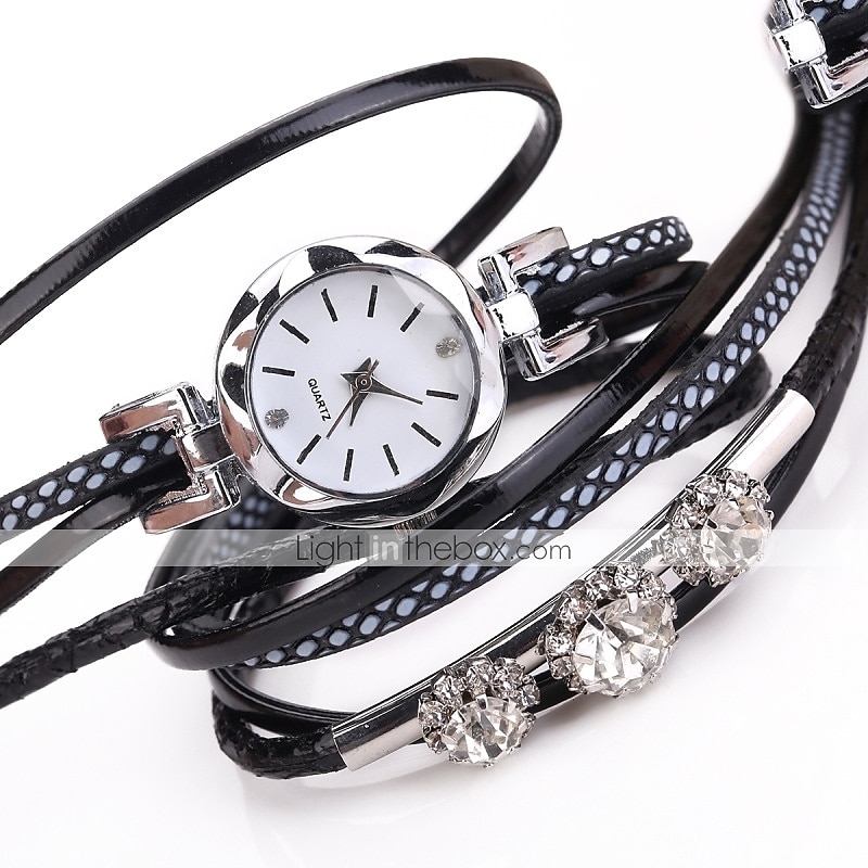 Montre Montres à quartz pour Femme Analogique Quartz Mode mode Luxe Décontractées bling Strass bracelet Alliage Cuir PU de 2025 ? $16.99 –P2