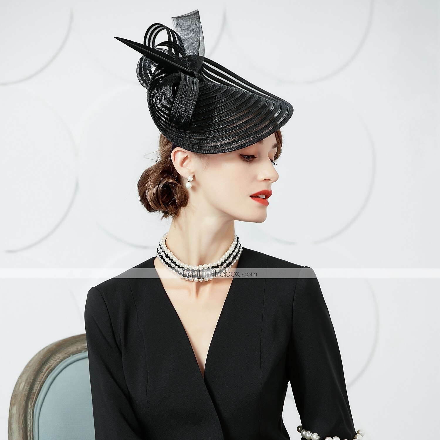 Elegante Derby Copricapo affascinante Gentildonna Costume Per donna Carnevale Feste Derby Ricevimento di matrimonio Adulti Fascinator Primavera & Estate del 2026 a $67.99 –P3