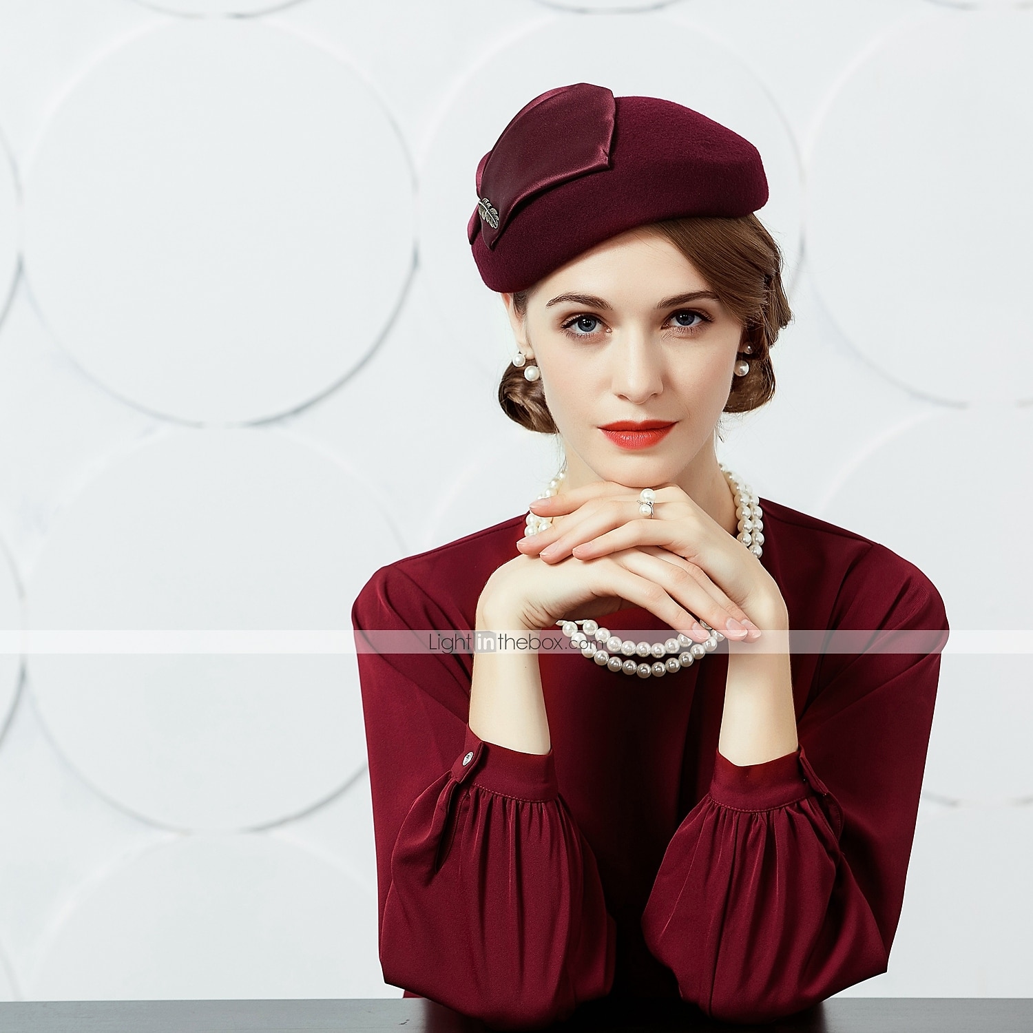 Lana / Seta Cappello Kentucky Derby / berretto con 1 Matrimonio / Festa / Serata / Corsa di cavalli Copricapo del 2025 a $34.99 –P2