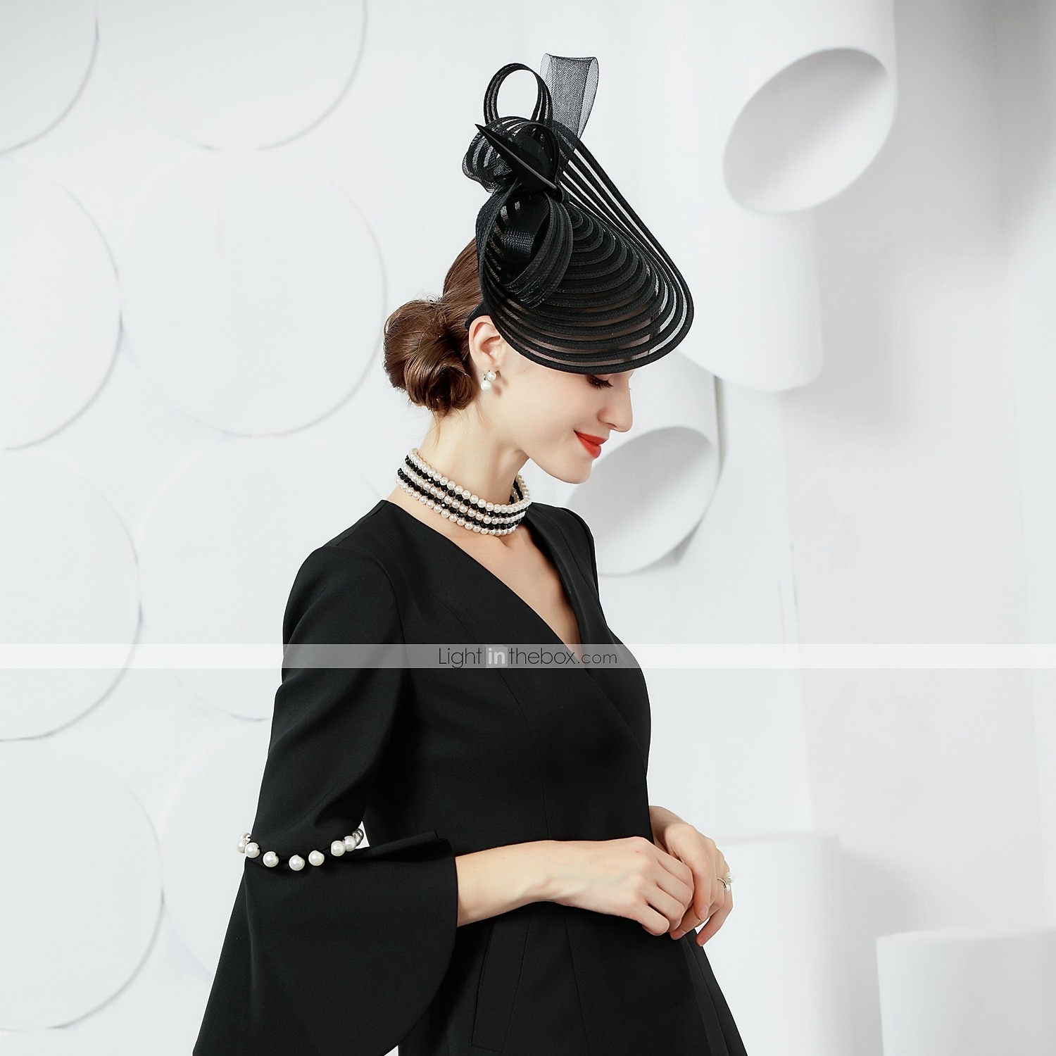 Elegante Derby Copricapo affascinante Gentildonna Costume Per donna Carnevale Feste Derby Ricevimento di matrimonio Adulti Fascinator Primavera & Estate del 2026 a $67.99 –P4