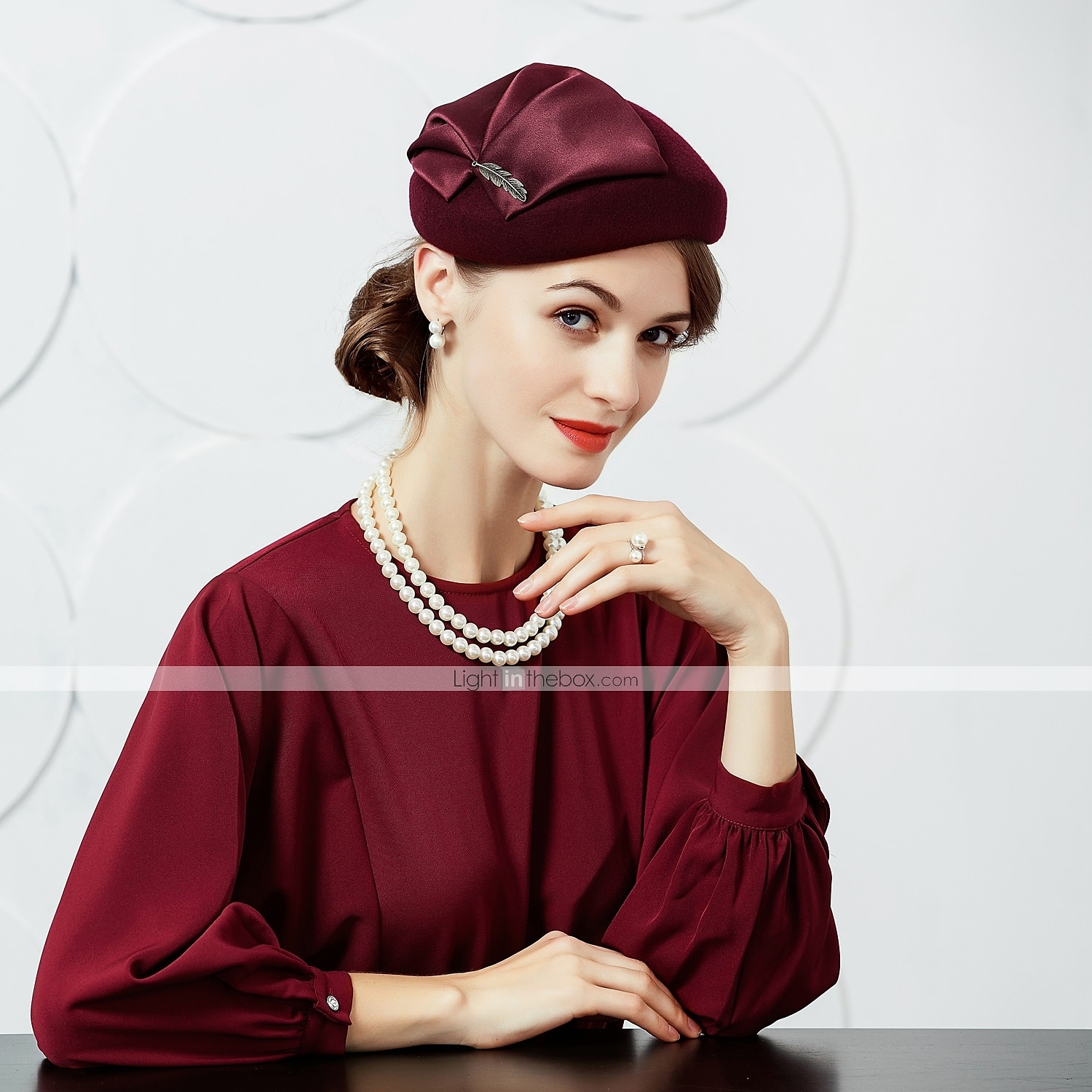 Lana / Seta Cappello Kentucky Derby / berretto con 1 Matrimonio / Festa / Serata / Corsa di cavalli Copricapo del 2025 a $34.99 –P6