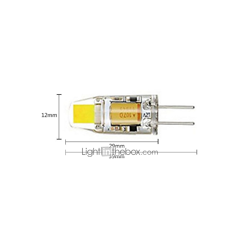 2025年 2W G4 ＬＥＤ２本ピン電球 MR11 1 LEDの COB 装飾用 調光可能 温白色 クールホワイト 100-150lm 3000-6000K DC 12 AC 12V   コレクション – $22.99 –P8