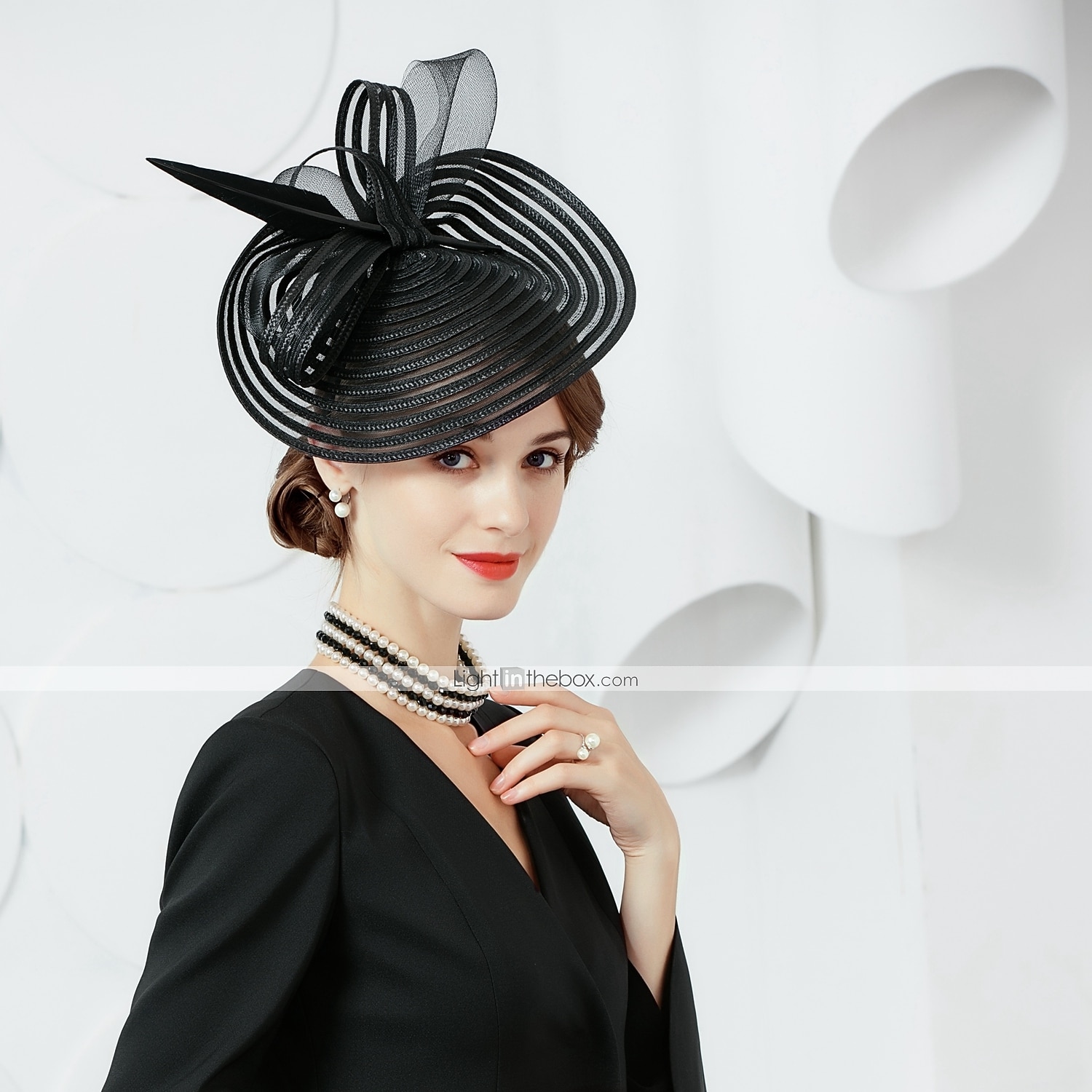 Elegante Derby Copricapo affascinante Gentildonna Costume Per donna Carnevale Feste Derby Ricevimento di matrimonio Adulti Fascinator Primavera & Estate del 2026 a $67.99 –P1