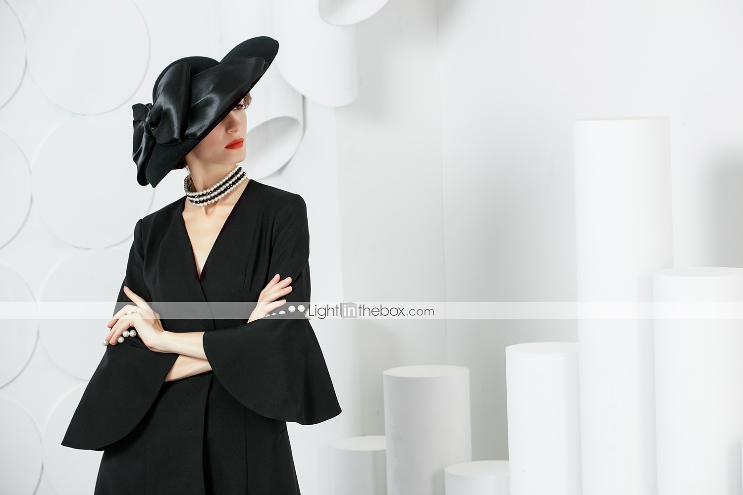 kvinners bryllupsfest hatter elegant klassisk feminin stil ull silke hatter hodeplagg for teselskap dame dag hodeplagg hodeplagg 2025 - $56.99 –P5