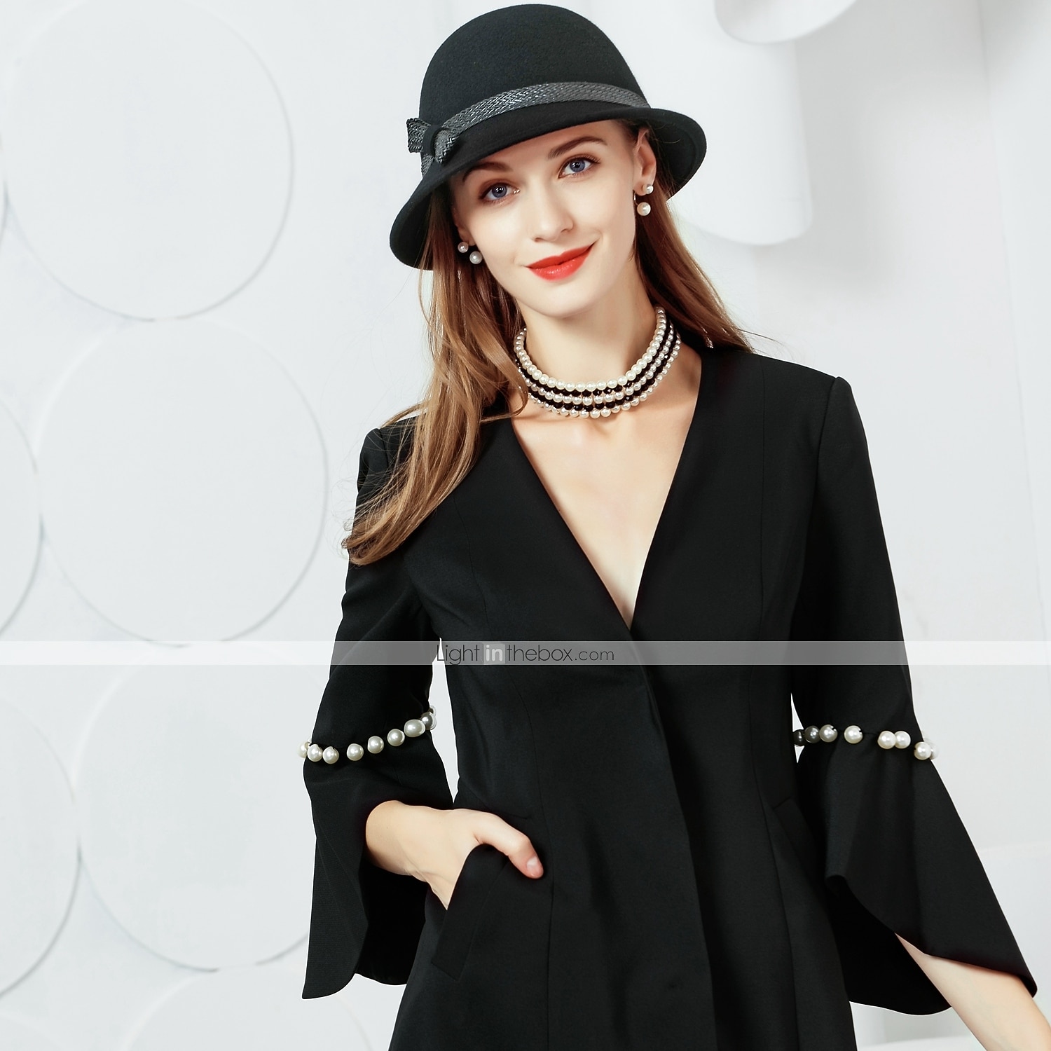 Шерсть Кентукки дерби шляпа / Головные уборы с 1 Особые случаи / Вечеринка / ужин Заставка 2026 - $25.99 –P5