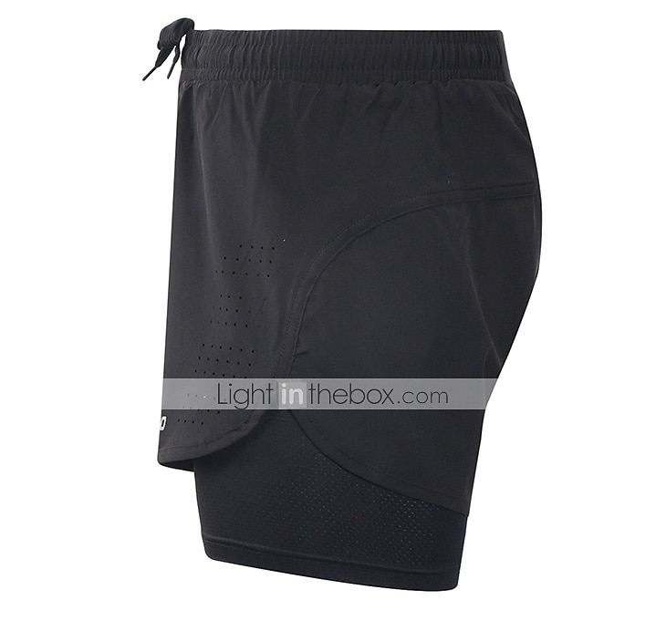 Arsuxeo Men's Running Shorts Gym Shorts Yoga Shorts Drawstring 2 in 1 Split Zipper Pocket Base Layer Outdoor Athletic Summer Spandex Quick Dry Lightweight Reflective Strips Yoga Gym Workout Marathon 2025 - $24.99 –P12
