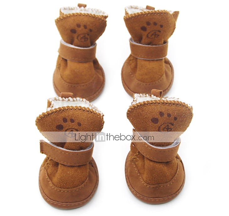 Cane Stivali / Scarpe Vestiti per Cucciolo Moda Tenere al Caldo Inverno Caldo Abbigliamento per Cani del 2026 a $14.49 –P10