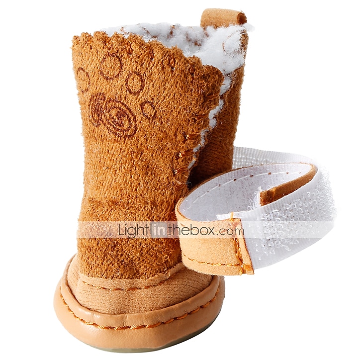 Cane Stivali / Scarpe Vestiti per Cucciolo Moda Tenere al Caldo Inverno Caldo Abbigliamento per Cani del 2026 a $14.49 –P4