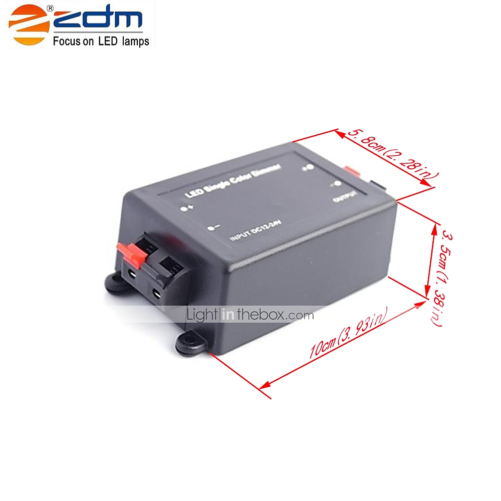 96W Wireless RF 3 Key LED Monochrome Dimmer Switch LED Controller with Remote Control (DC12-24V  1 Channel) 2025 - $11.49 –P1