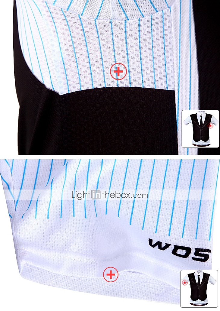 Voor heren Wielrenshirt T-shirt met kostuum Grappig Korte mouw Fietsen Shirt Kleding Bovenlichaam met 3 achterzakken Bergracen Wegwielrennen Sneldrogend Reflecterende strips Achterzak Beperkt 2026 - $30.99 –P2