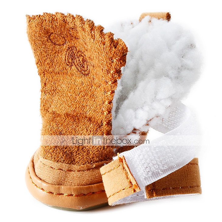 Cane Stivali / Scarpe Vestiti per Cucciolo Moda Tenere al Caldo Inverno Caldo Abbigliamento per Cani del 2026 a $14.49 –P7