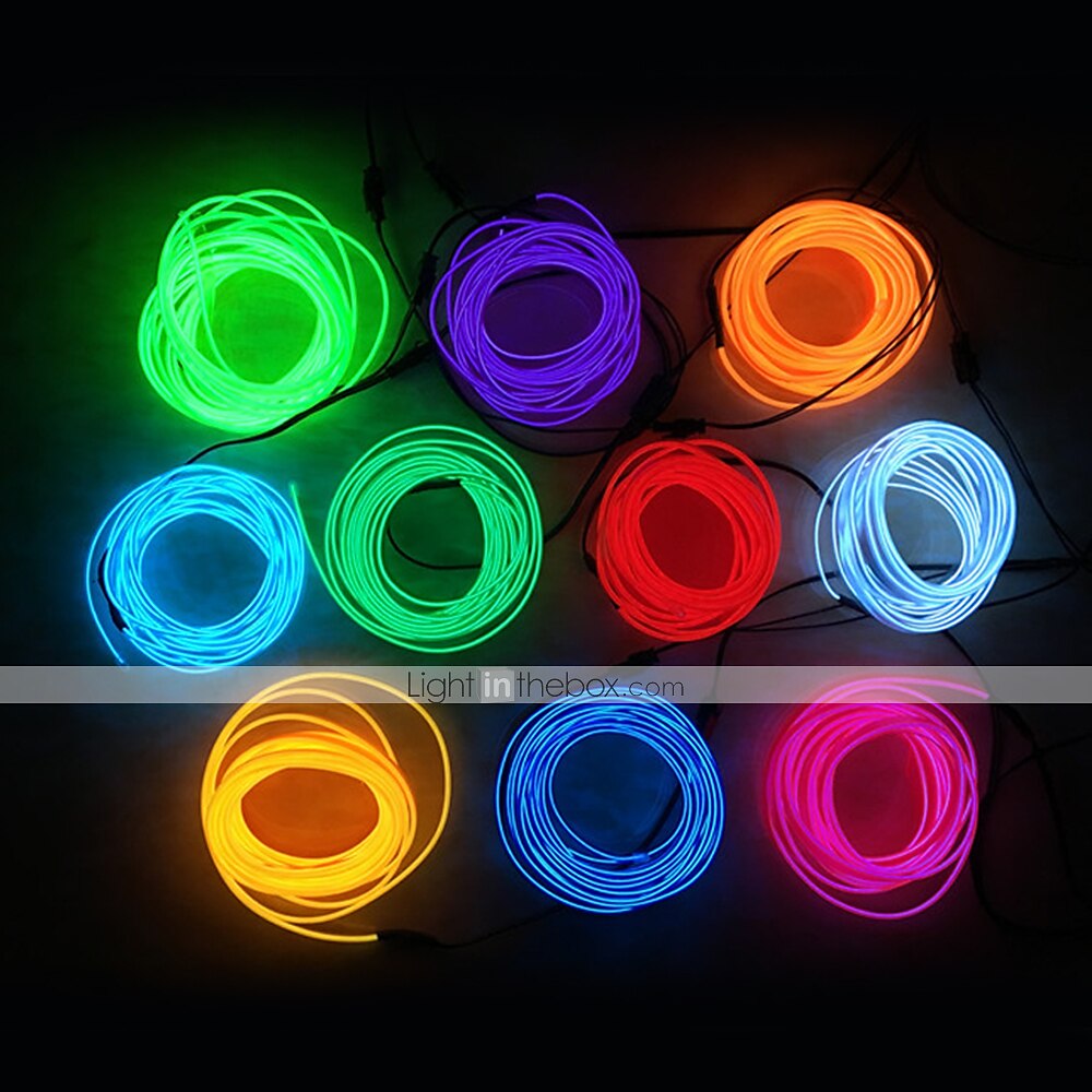 5m אורות מחרוזת 0 leds el 1pc לבן אדום כחול עמיד למים חוט ניאון דבק עצמי 2025 - $12.49 –P4