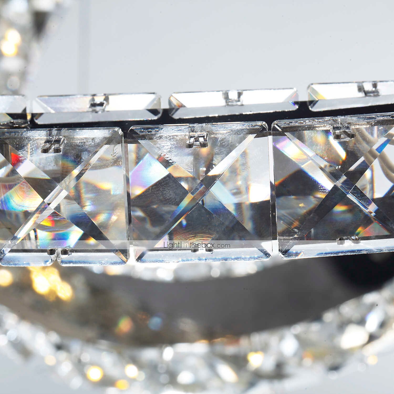 3 Rings 70 cm Crystal Dimmable LED Chandelier Pendant Light Metal Circle Electroplated Modern Contemporary Traditional Classic 110-120V 220-240V 2025 - $687.89 –P10