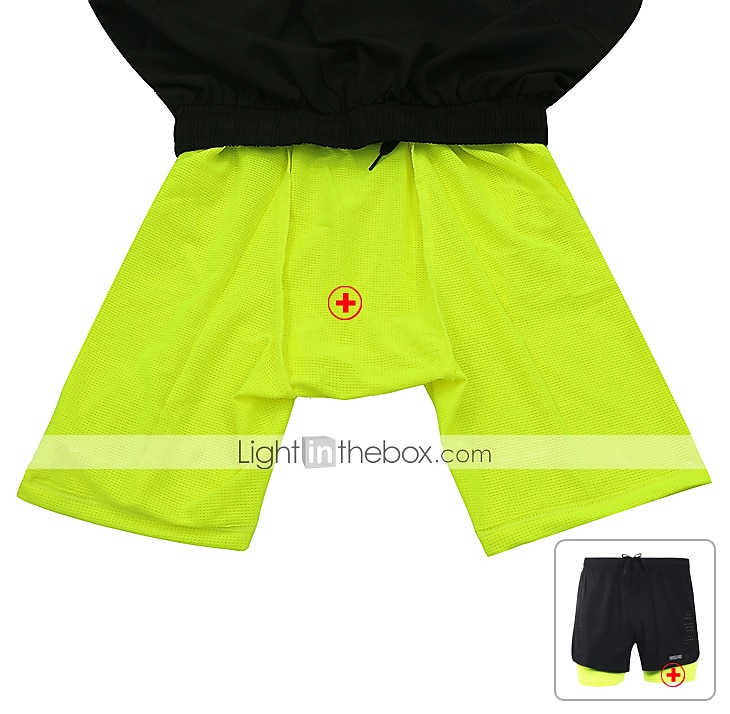 Arsuxeo Men's Running Shorts Gym Shorts Yoga Shorts Drawstring 2 in 1 Split Zipper Pocket Base Layer Outdoor Athletic Summer Spandex Quick Dry Lightweight Reflective Strips Yoga Gym Workout Marathon 2025 - $24.99 –P2